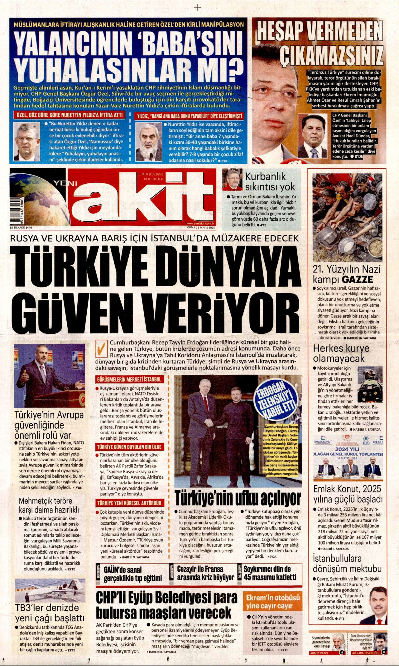 Dolmabahçe satrancı: Dünya bugünkü görüşmelere odaklandı! - Sayfa 14