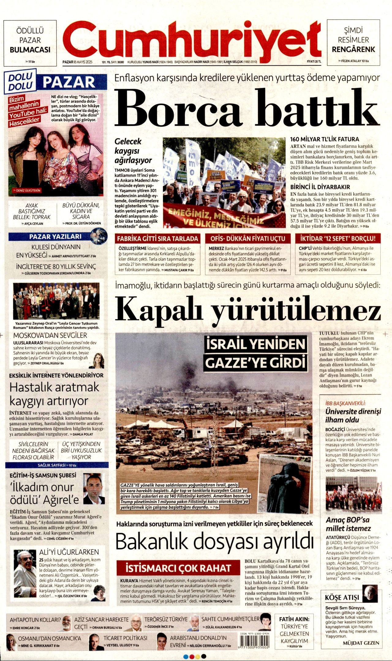Cumhurbaşkanı Erdoğan'dan 30 milyar dolarlık doğalgaz müjdesi! 18 Mayıs Pazar gazete manşetleri... - Sayfa 2