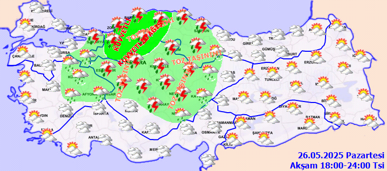 Yağmur, rüzgar, toz fırtınası... Meteoroloji’den çok kuvvetli uyarı: Bugün hava alarmda! - Sayfa 6