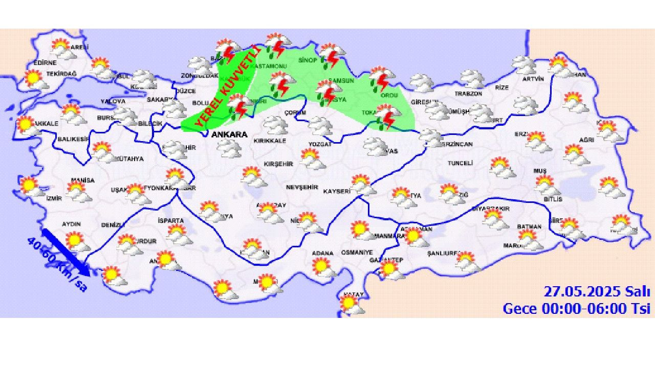 27 Mayıs 2025 Meteorolojiden uyarı geldi! Yurt genelinde sağanak, rüzgar ve toz taşınımı bekleniyor... - Sayfa 3