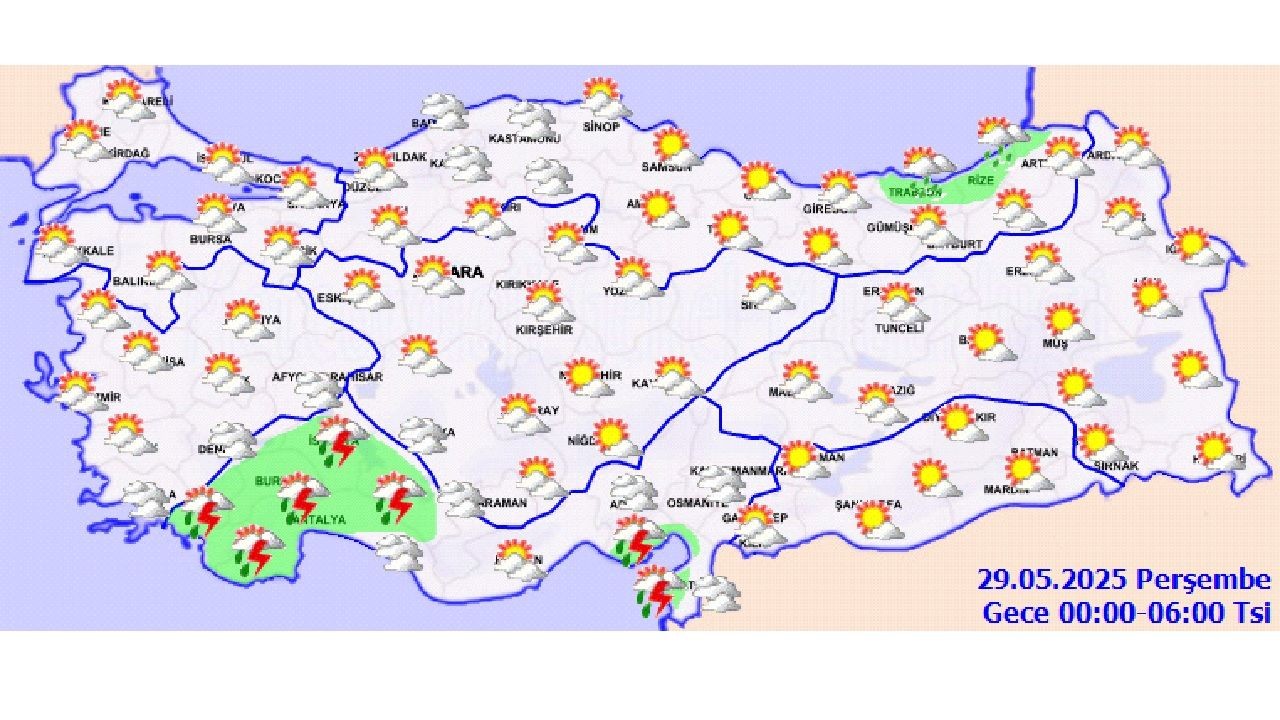29 Mayıs 2025 yurt geneli hava durumu: 11 kente sarı kodlu uyarı yapıldı... - Sayfa 2