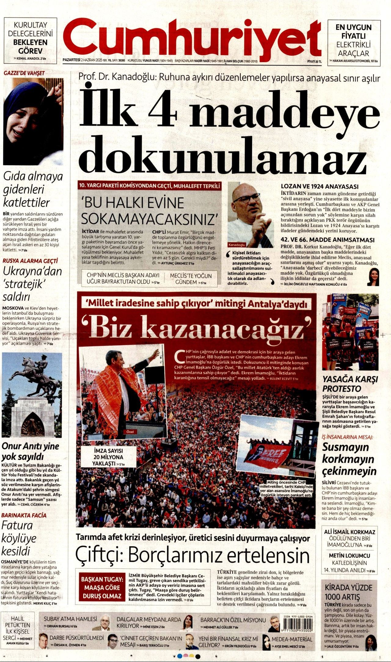 Af bayrama yetişir mi? 27 bin mahkumun gözü Meclis'te! 2 Haziran Pazartesi gazete manşetleri - Sayfa 4
