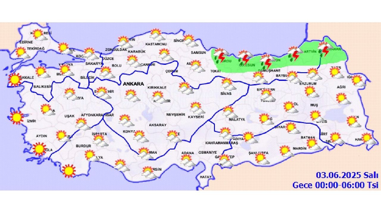 3 Haziran 2025 yurt geneli hava durumu! Sağanak yağışa karşı tedbirinizi alın... - Sayfa 2
