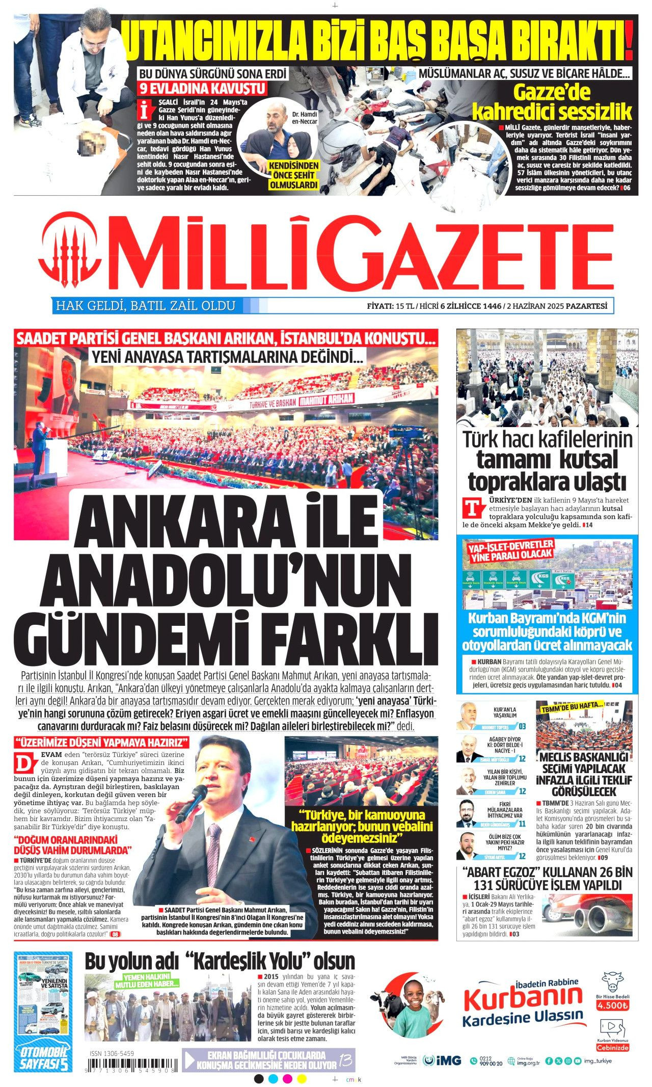 Af bayrama yetişir mi? 27 bin mahkumun gözü Meclis'te! 2 Haziran Pazartesi gazete manşetleri - Sayfa 17