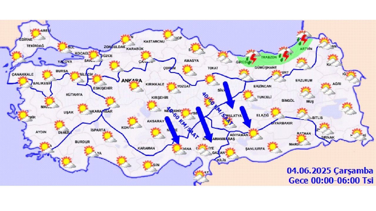 4 Haziran 2025 yurt geneli hava durumu! Doğu ve iç kesimlerde sağanak yağışlar bekleniyor... - Sayfa 2