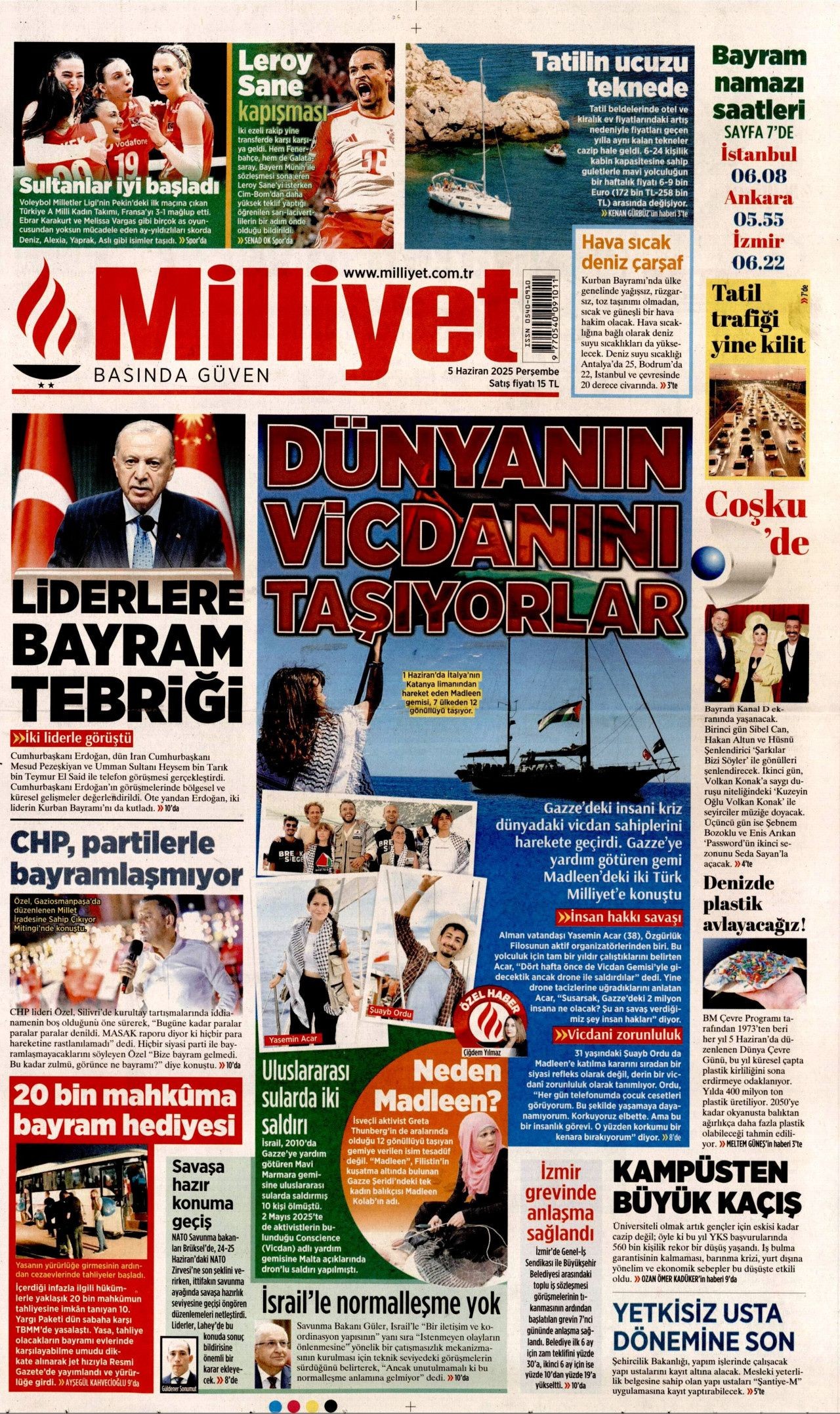 Dünyanın vicdanını taşıyorlar! Gazze'ye yardım götüren gemide 2 Türk... - Sayfa 1