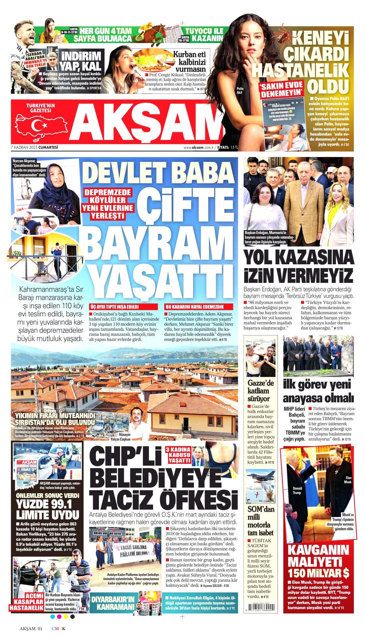 Devlet baba çifte bayram yaşattı! Depremzede köylüler yeni evine yerleşti... - Sayfa 1