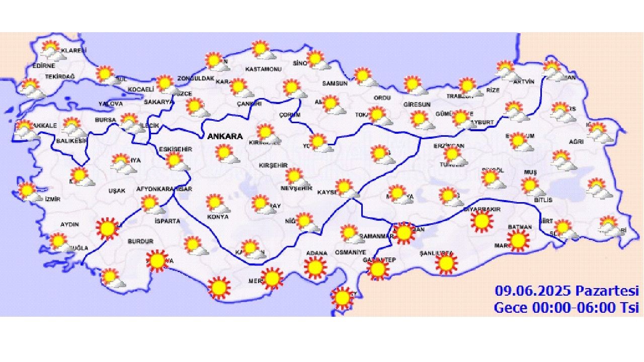 9 Haziran 2025 Pazartesi yurt geneli hava durumu! O kentlerde yağışlara dikkat! - Sayfa 2