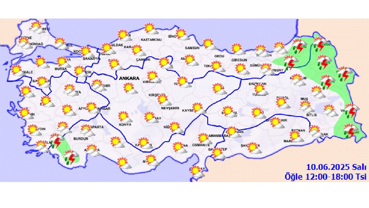 Meteoroloji yurt geneli hava durumu raporu geldi: Doğu Anadolu'da sağanak yağış bekleniyor... - Sayfa 12