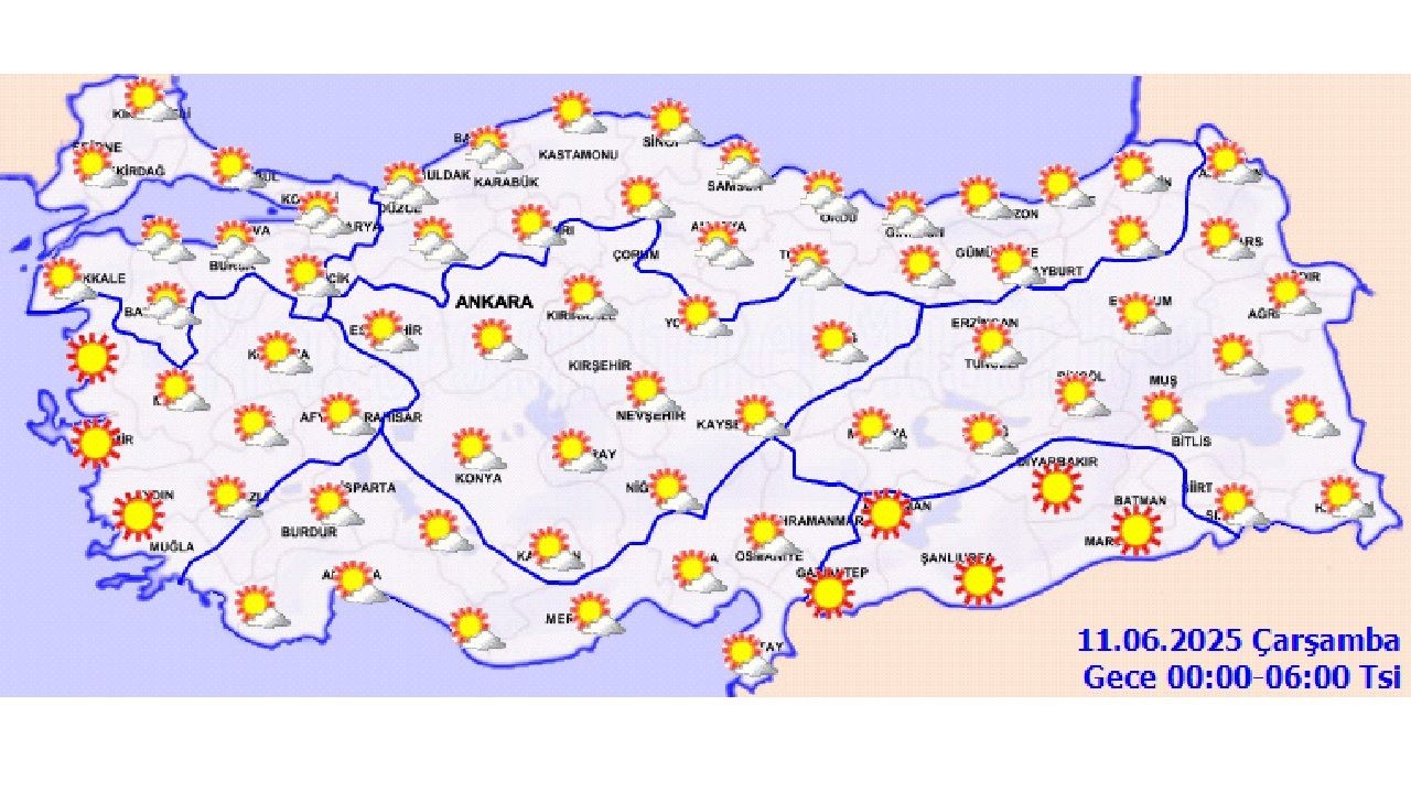 11 Haziran 2025 hava durumu raporu yayınlandı! İşte İstanbul, Ankara ve İzmir'de beklenen sıcaklıklar... - Sayfa 2