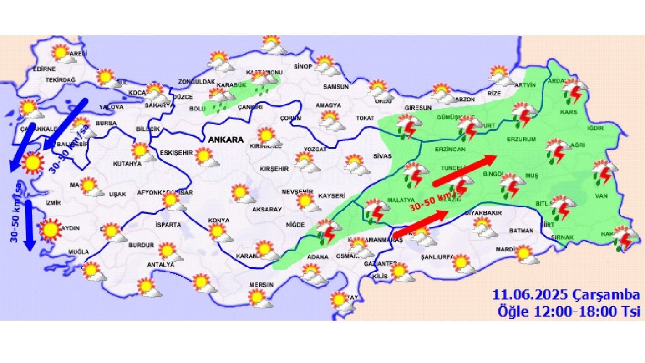11 Haziran 2025 hava durumu raporu yayınlandı! İşte İstanbul, Ankara ve İzmir'de beklenen sıcaklıklar... - Sayfa 4