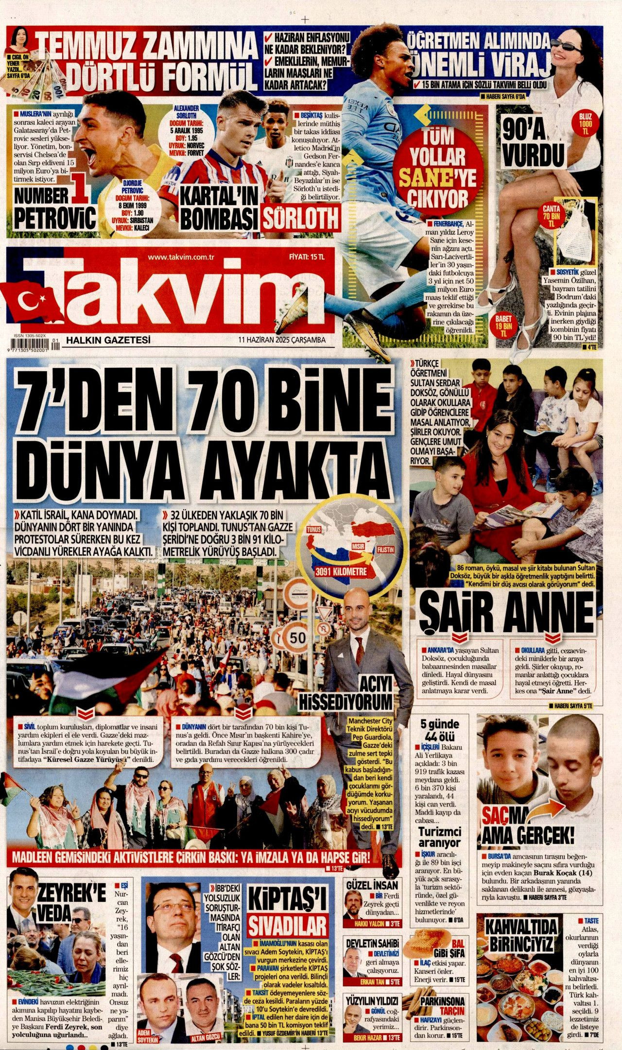 Siyaset üstü bir veda! Ferdi Zeyrek'in cenaze töreni manşetlerde... 11 Haziran Çarşamba gazete manşetleri - Sayfa 20