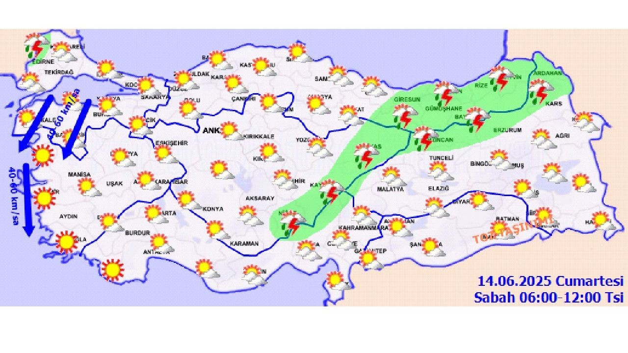 14 Haziran 2025 Meteoroloji il il açıkladı! Toz taşınımı ve sağanak yağışa dikkat! - Sayfa 3