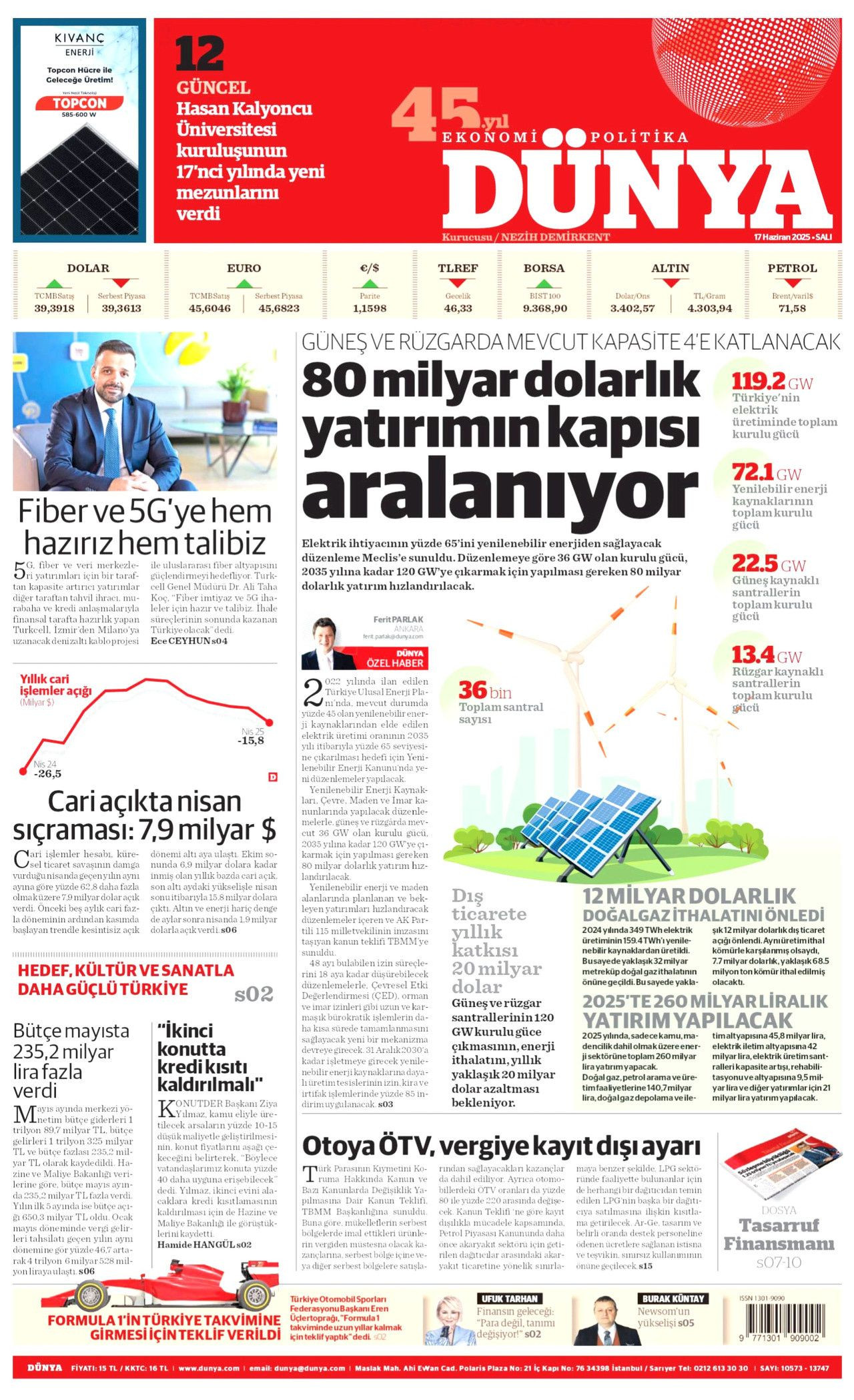 İsrail artık güvende değil! Nükleer kullanma ihtimali arttı...  17 Haziran Salı gazete manşetleri... - Sayfa 10