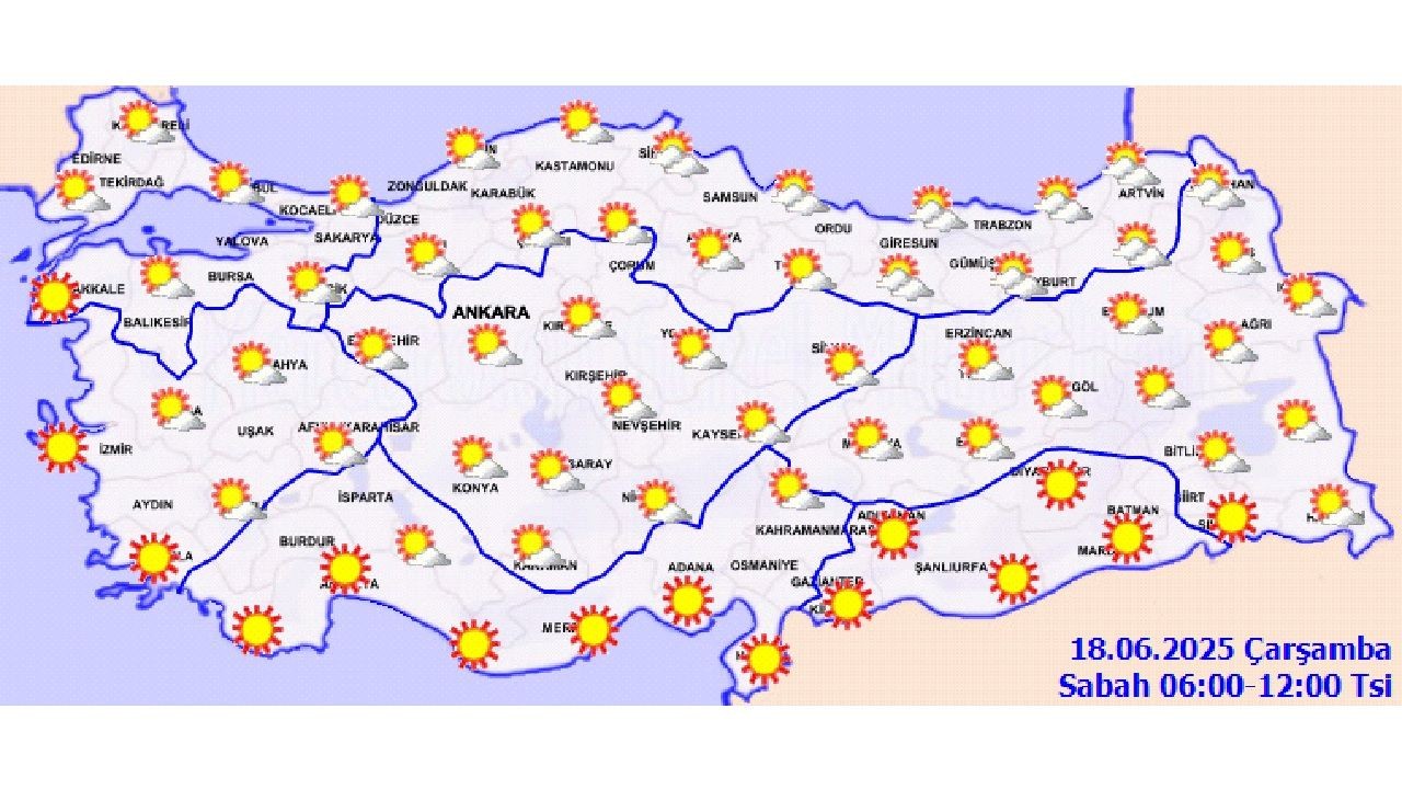 18 Haziran 2025 Çarşamba yurt geneli hava durumu! İşte il il beklenen sıcaklıklar... - Sayfa 3
