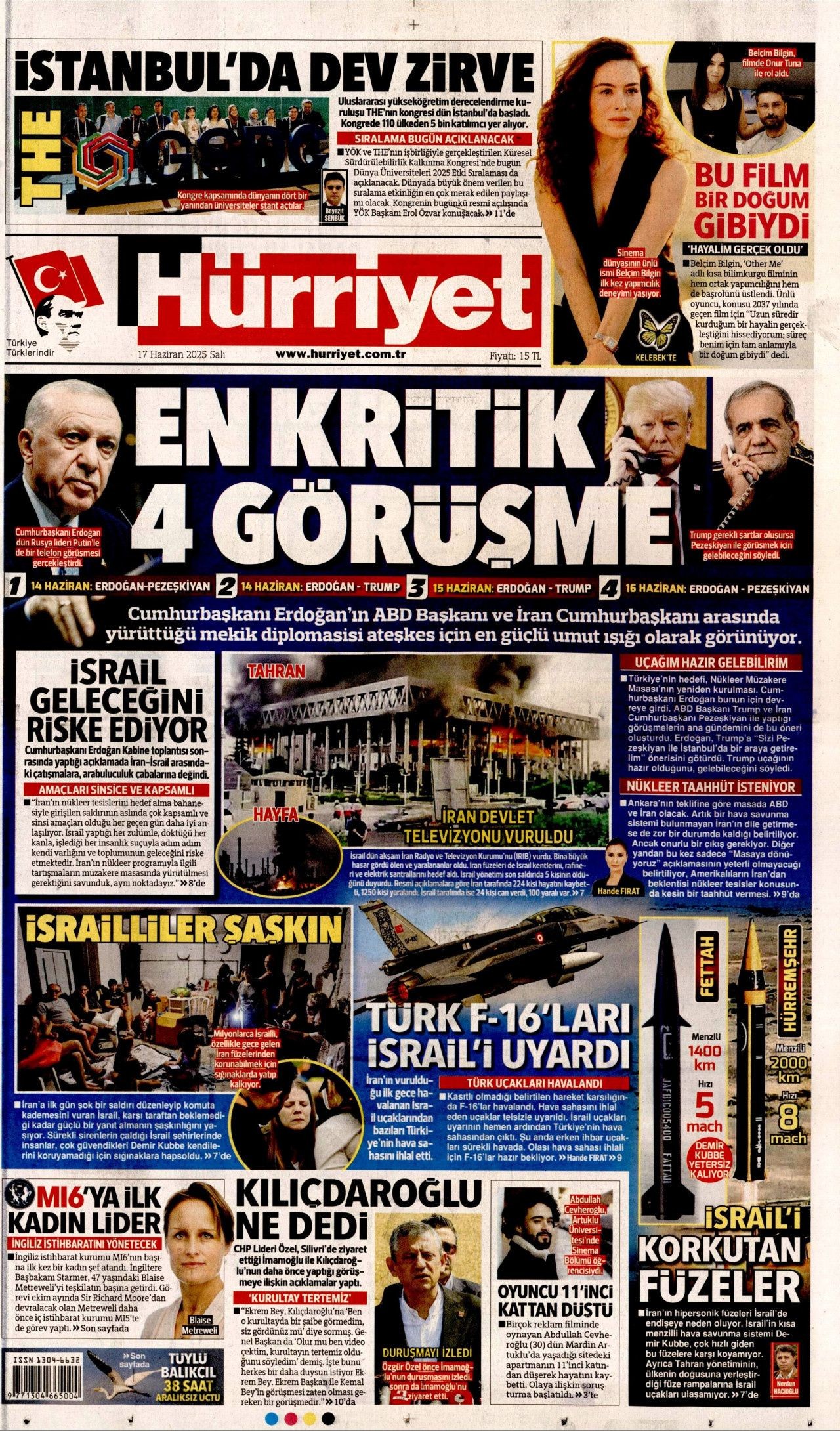 İsrail artık güvende değil! Nükleer kullanma ihtimali arttı... 17 Haziran Salı gazete manşetleri... - Sayfa 2