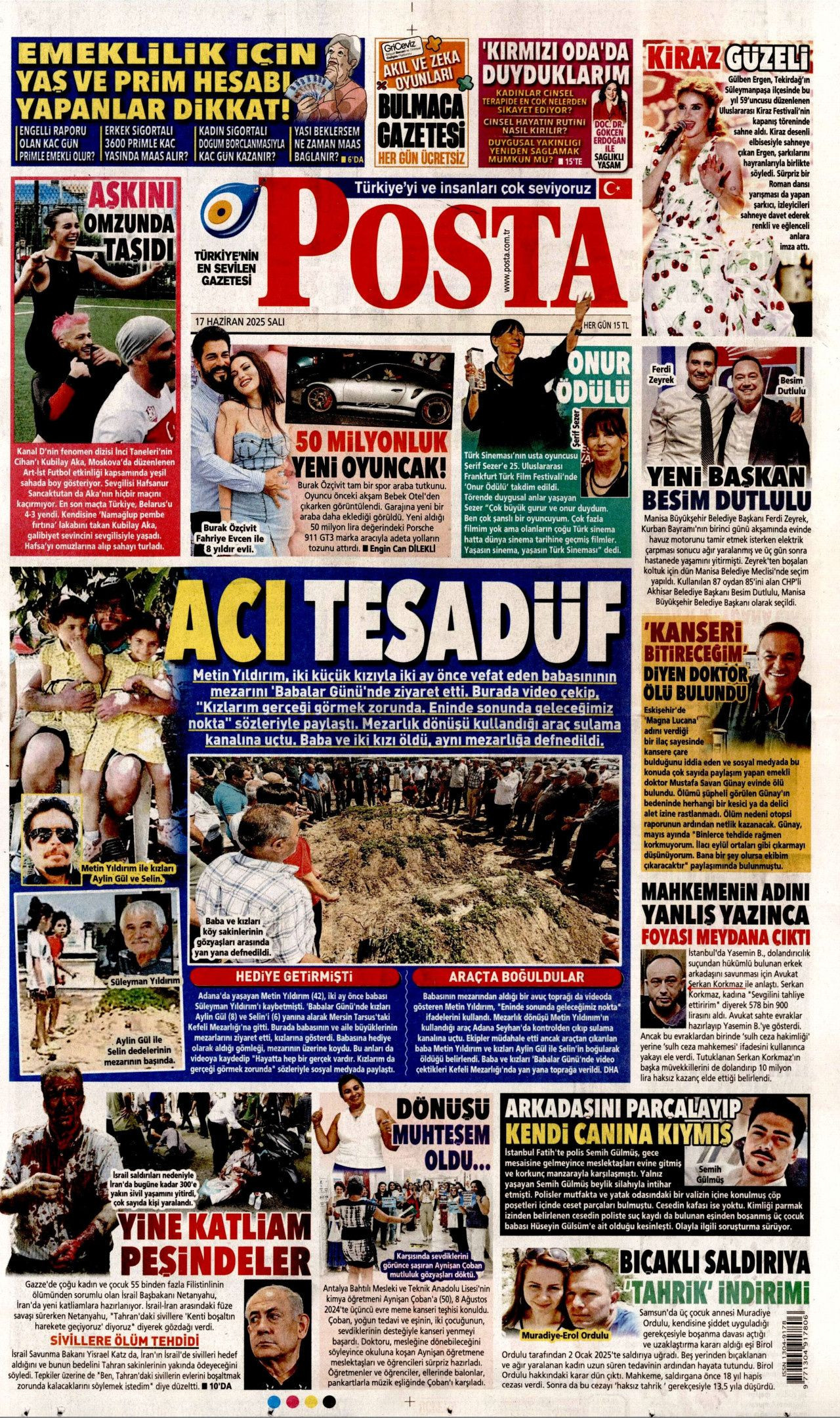 İsrail artık güvende değil! Nükleer kullanma ihtimali arttı...  17 Haziran Salı gazete manşetleri... - Sayfa 18