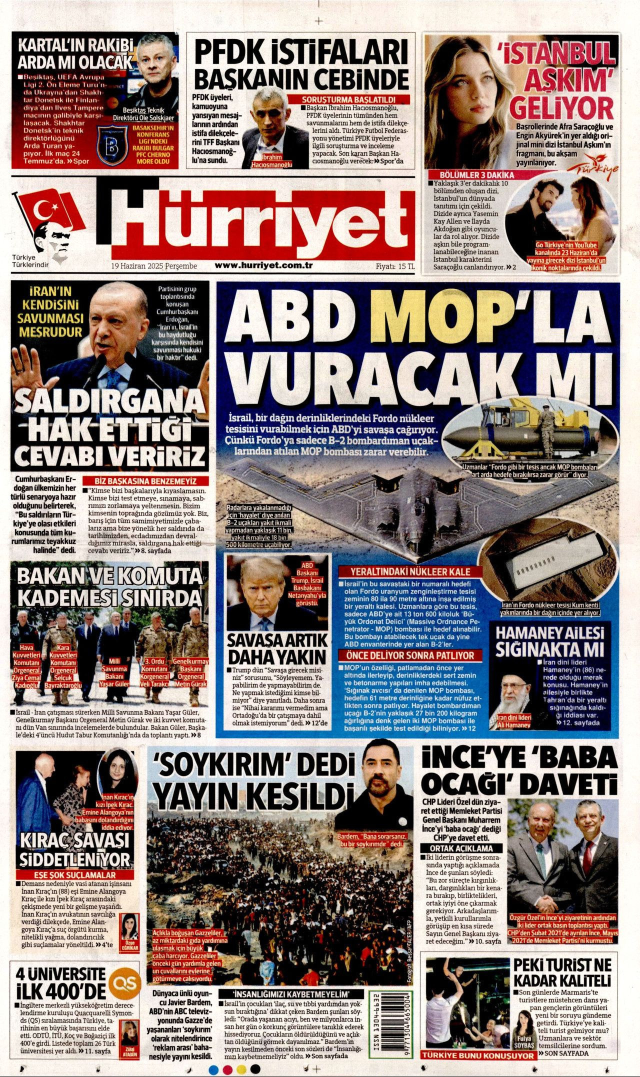 ABD MOP'la vuracak mı? İsrail, Fordo nükleer tesisini vurabilmek için ABD'yi savaşa çağırıyor... - Sayfa 1