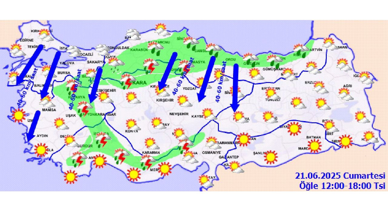 21 Haziran 2025 yurt genelinde sıcaklık değişimi bekleniyor! İşte il il beklenen hava durumu... - Sayfa 12