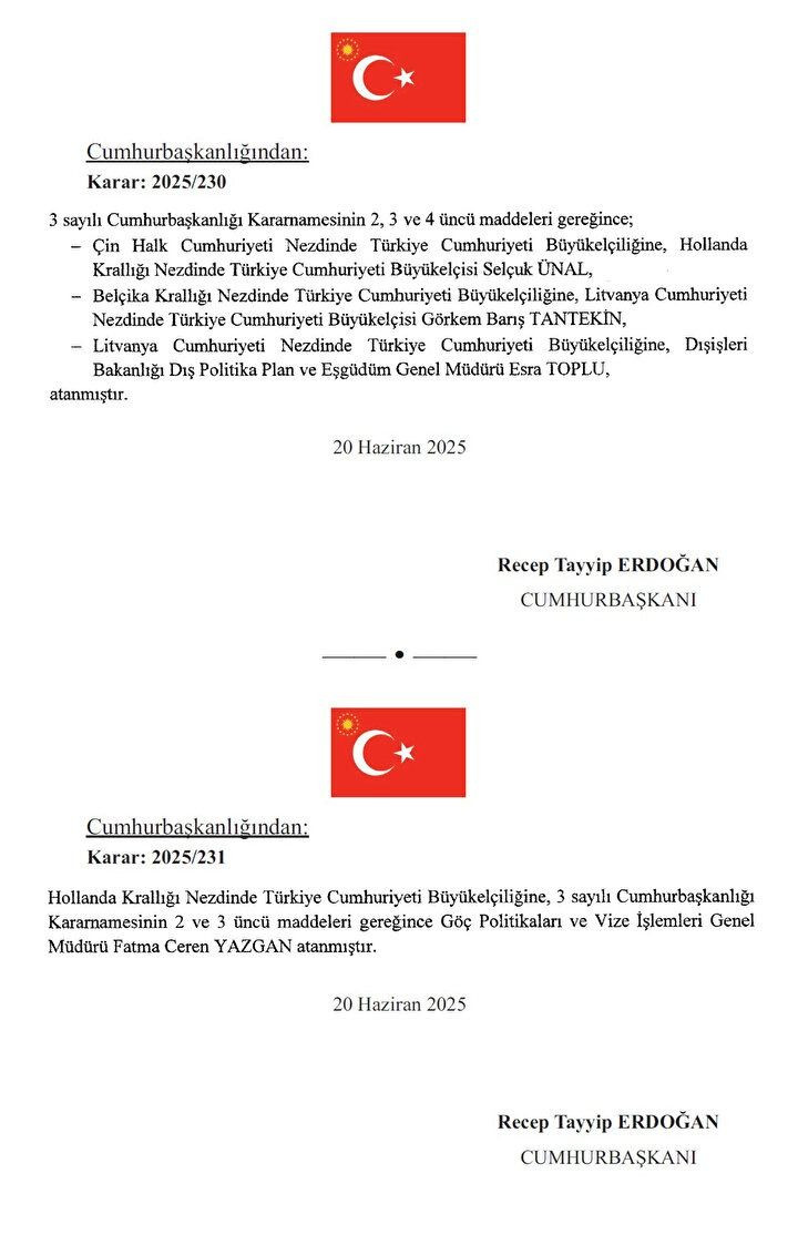 Cumhurbaşkanı Erdoğan imzaladı! Üç ülkeye yeni büyükelçi atandı - Sayfa 4
