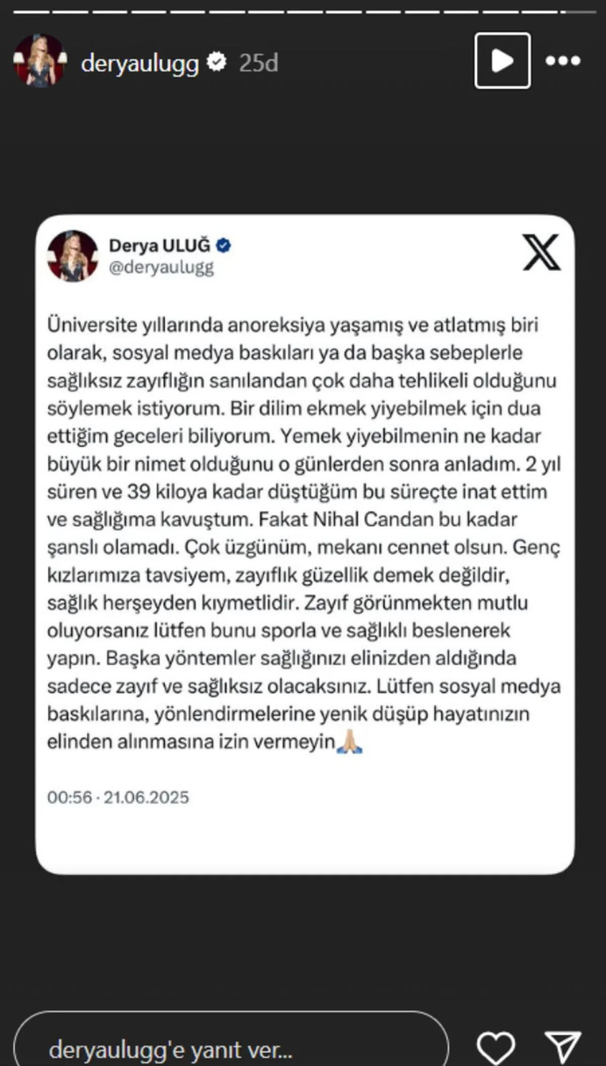 Nihal Candan'ın ölümü sonrası İrem Derici ve Derya Uluğ'dan çarpıcı anoreksiya itirafı! “39 kiloya düştüm, bir dilim ekmek için dua ettim” - Sayfa 3