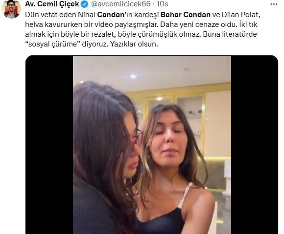Bahar Candan ile helva kavurduğu video tepki çekti! Nihal Candan'ın ölümünü etkileşim ve prim uğruna kullandığı iddia edilen Dilan Polat'tan eleştirilere yanıt geldi - Sayfa 5