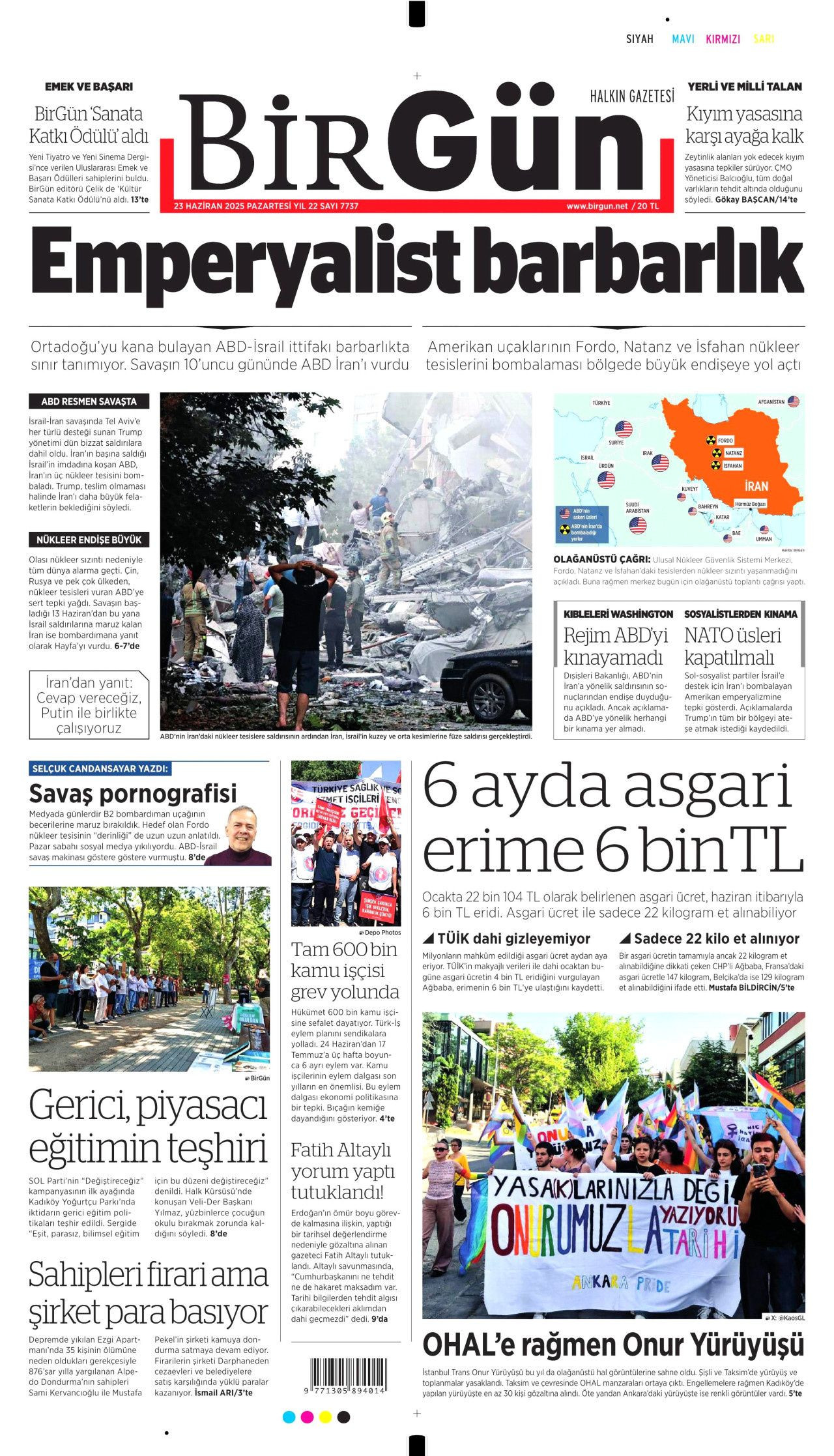 İsrail'e teslim olan ABD, İran'ı vurdu! İsrail-İran savaşındaki tehlikeli dönemeç gazete manşetlerinde... - Sayfa 19