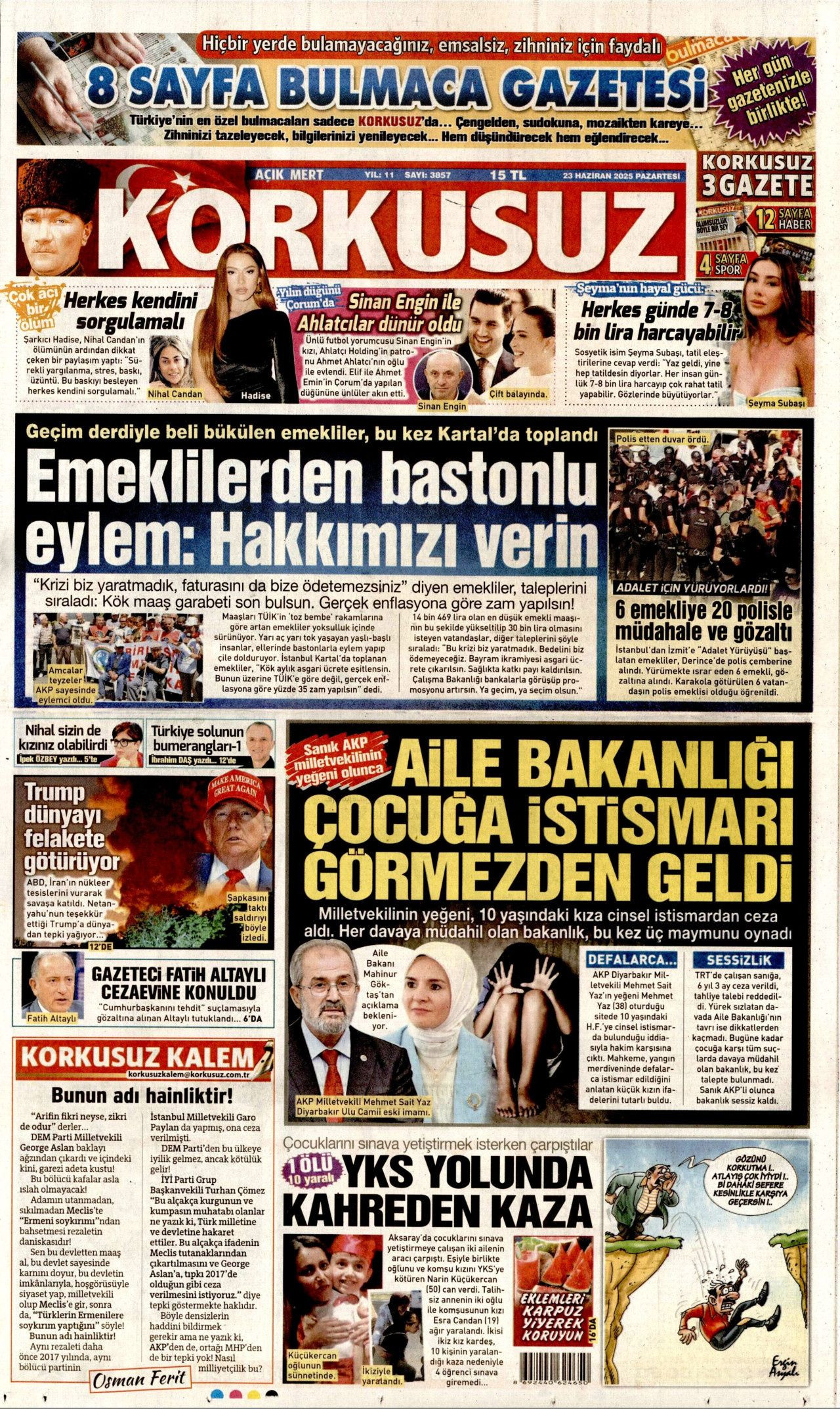 İsrail'e teslim olan ABD, İran'ı vurdu! İsrail-İran savaşındaki tehlikeli dönemeç gazete manşetlerinde... - Sayfa 16