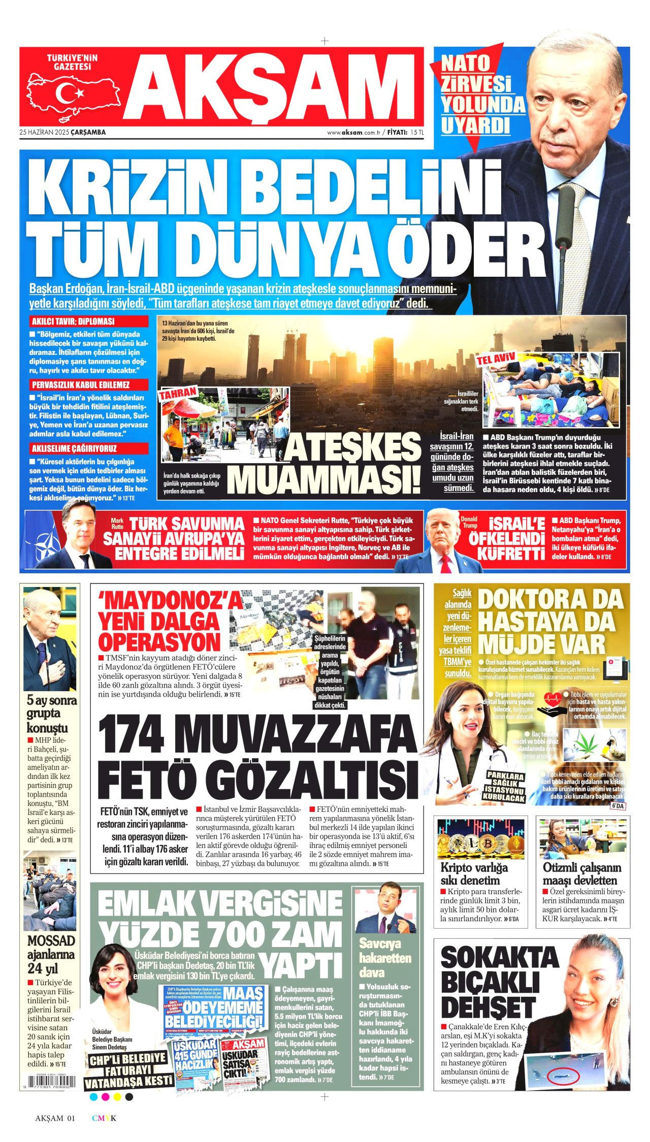 Cumhurbaşkanı Erdoğan-Trump görüşmesi manşetlerde! Hangi gazete nasıl gördü? 25 Haziran Çarşamba gazete manşetleri... - Sayfa 11