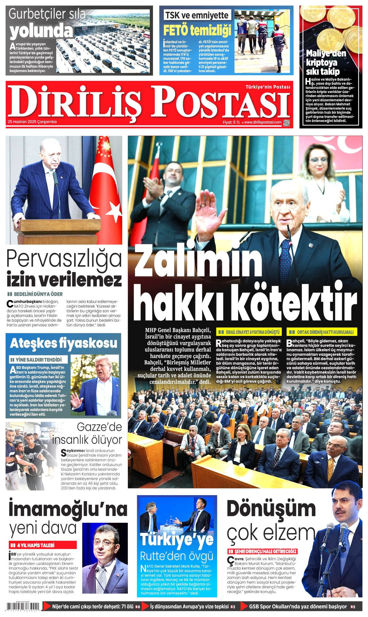 Cumhurbaşkanı Erdoğan-Trump görüşmesi manşetlerde! Hangi gazete nasıl gördü? 25 Haziran Çarşamba gazete manşetleri... - Sayfa 23