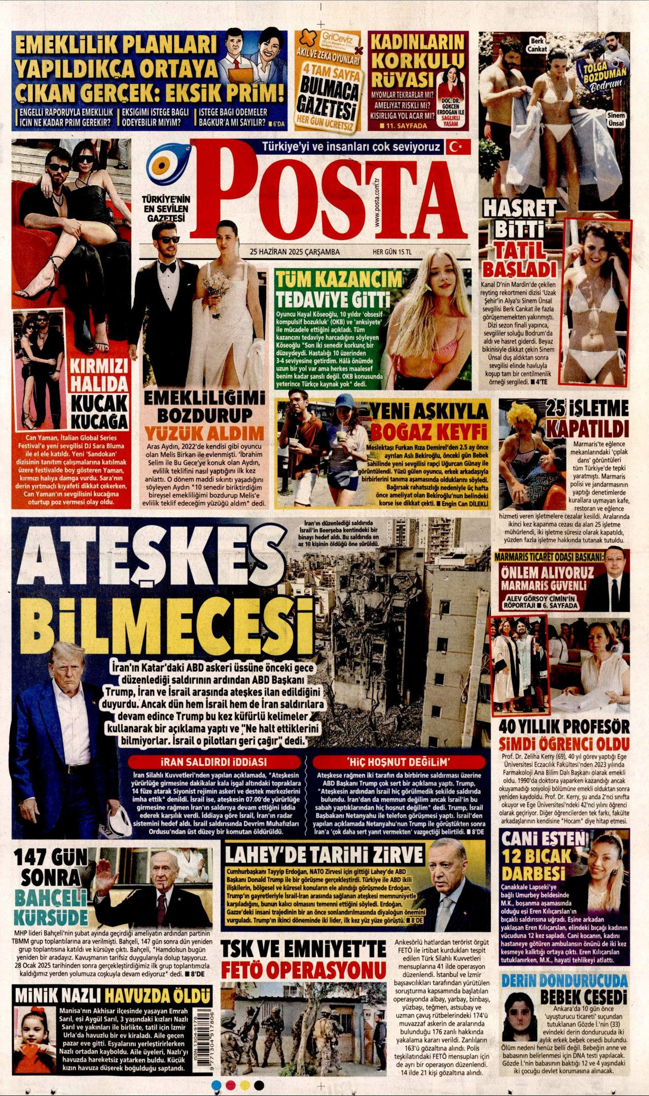 Cumhurbaşkanı Erdoğan-Trump görüşmesi manşetlerde! Hangi gazete nasıl gördü? 25 Haziran Çarşamba gazete manşetleri... - Sayfa 18