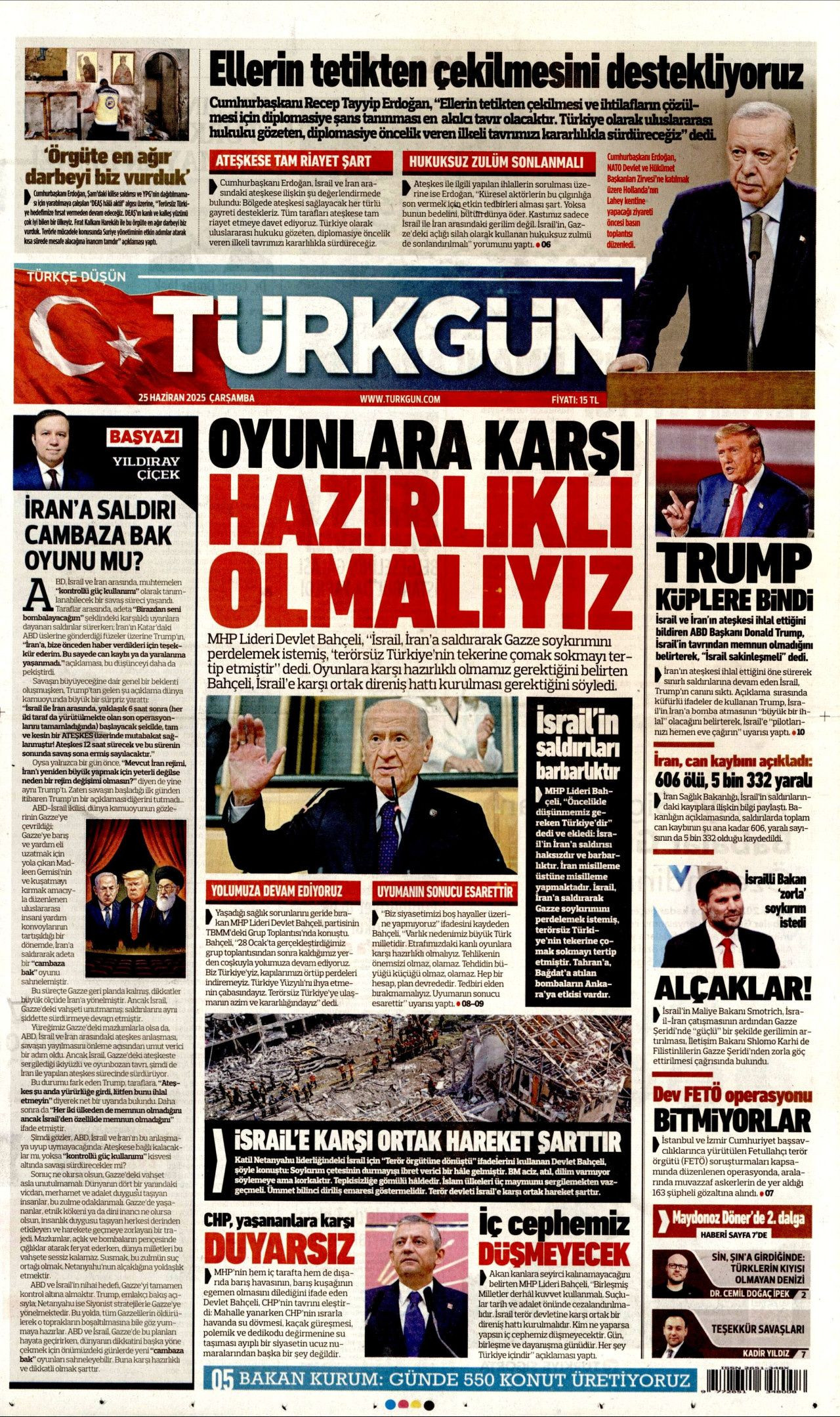 Cumhurbaşkanı Erdoğan-Trump görüşmesi manşetlerde! Hangi gazete nasıl gördü? 25 Haziran Çarşamba gazete manşetleri... - Sayfa 8