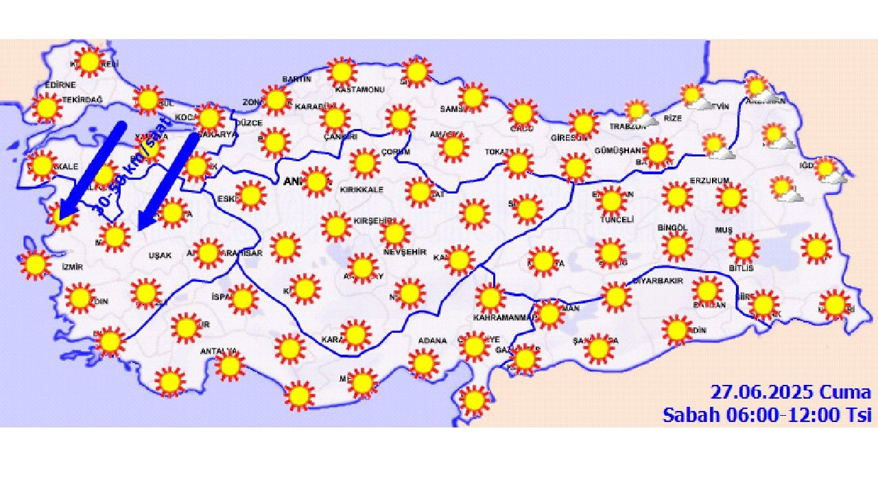 27 Haziran 2025 yurt geneli hava durumu tahminleri yayınlandı! İşte il il hava durumu... - Sayfa 2