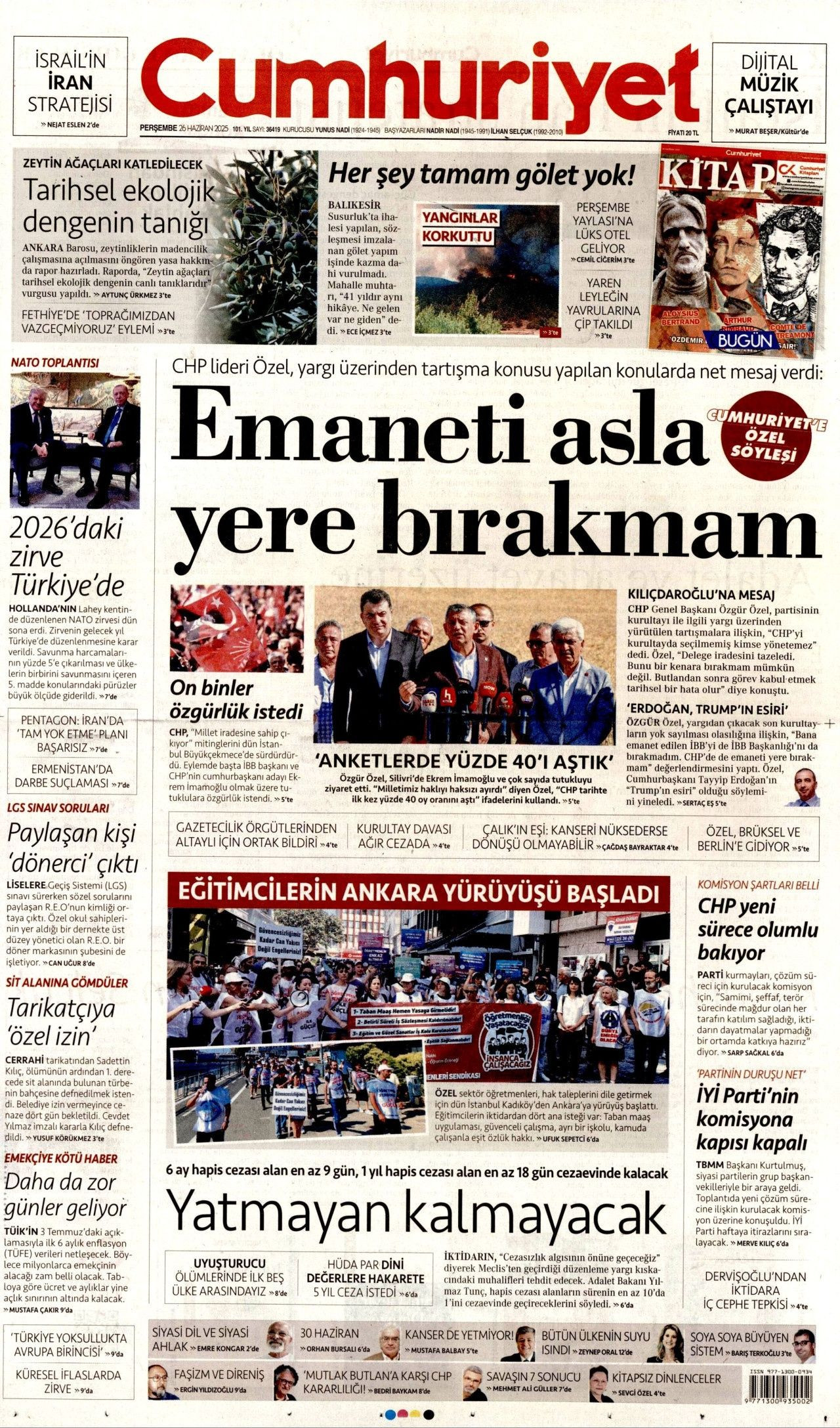 Kılıçdaroğlu ile Özgür Özel arasında butlan restleşmesi! CHP’de kritik karar öncesi savaş manşetlerde... Sözcü Kılıçdaroğlu'nu, Cumhuriyet Özgür Özel'i verdi - Sayfa 3