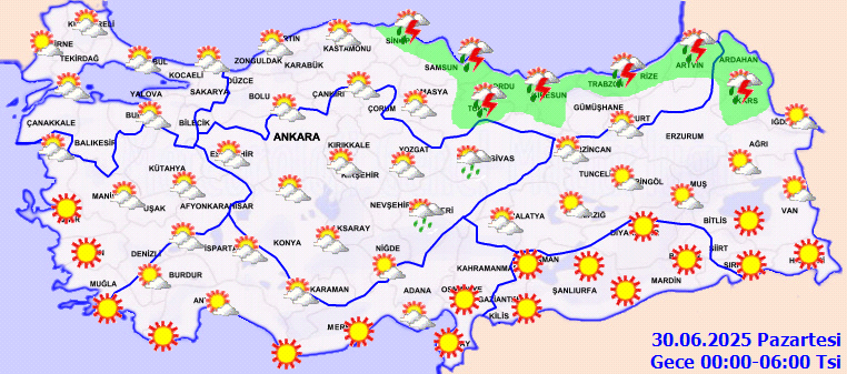 Meteoroloji uyardı: Karadeniz ve Doğu Anadolu’da kuvvetli sağanak, Marmara ve Ege’de fırtına bekleniyor - Sayfa 8