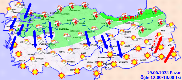 Meteoroloji uyardı: Karadeniz ve Doğu Anadolu’da kuvvetli sağanak, Marmara ve Ege’de fırtına bekleniyor - Sayfa 6