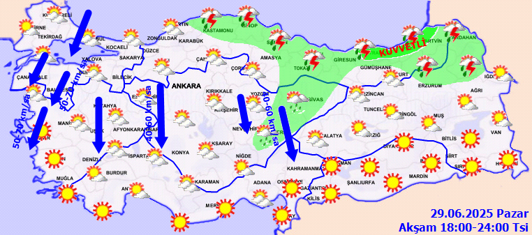 Meteoroloji uyardı: Karadeniz ve Doğu Anadolu’da kuvvetli sağanak, Marmara ve Ege’de fırtına bekleniyor - Sayfa 7