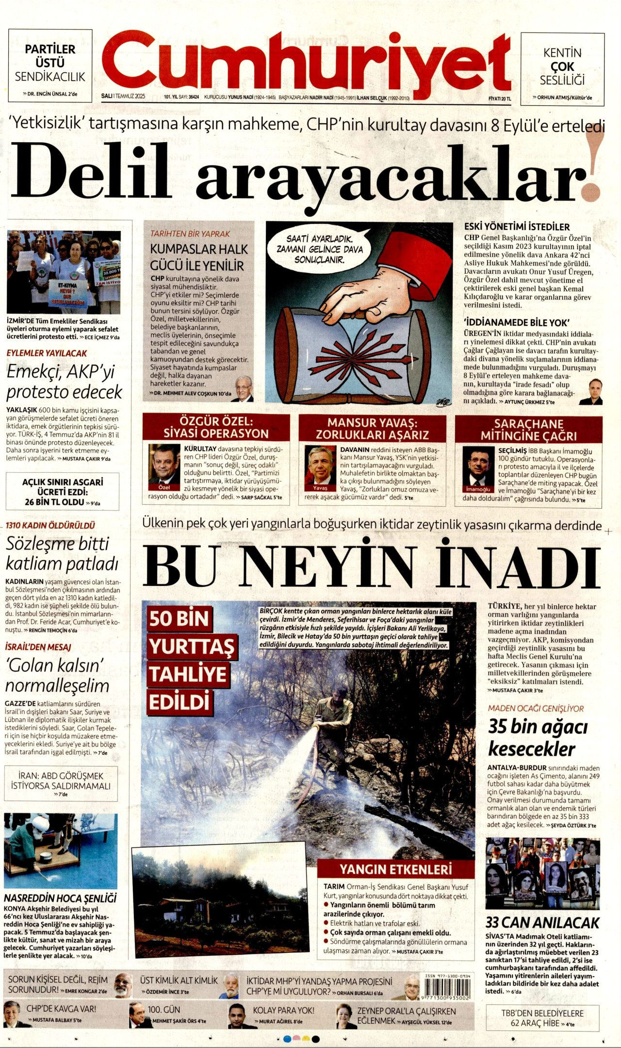 Alevler arasında can pazarı... Savaş gibi mücadele manşetlerde! - Sayfa 10