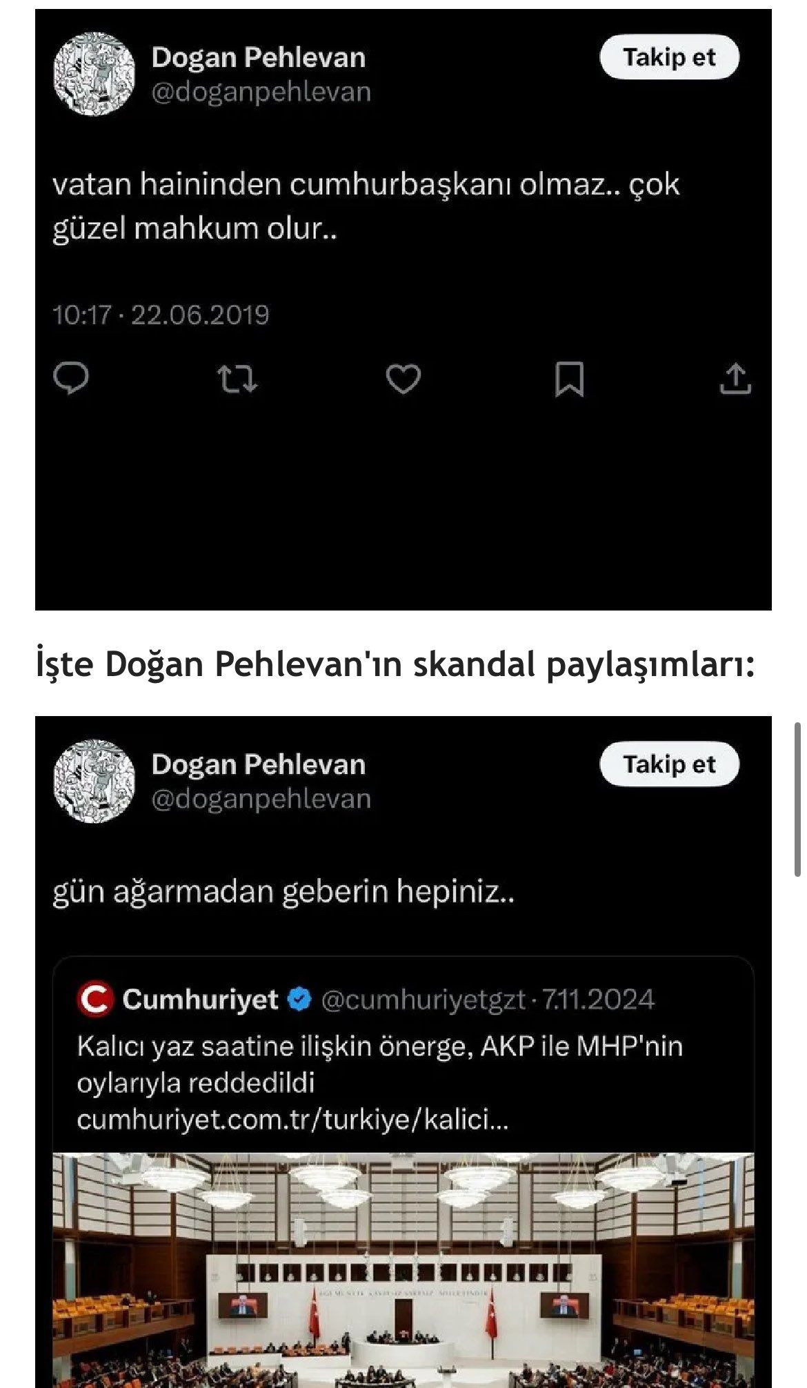 Leman'ın alçak çizeri Doğan Pehlevan'ın kirli geçmişi ortaya çıktı: İslam’a hakaret, Erdoğan’a ölüm tehdidi, darbe girişimine destek! - Sayfa 15