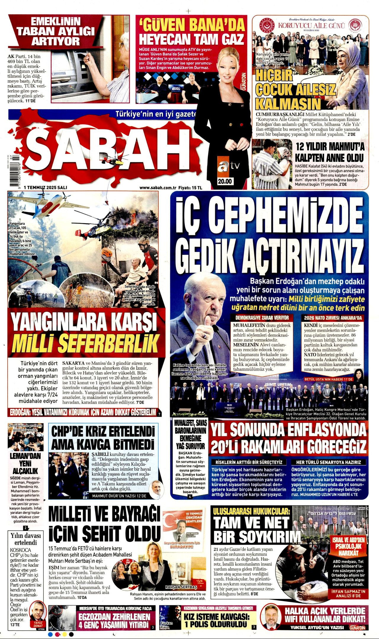 Alevler arasında can pazarı... Savaş gibi mücadele manşetlerde! - Sayfa 4