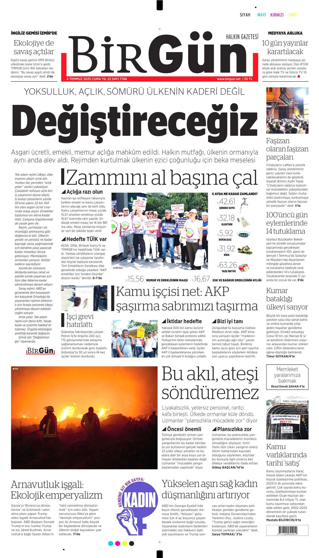 Atılan su buhar oluyor! Alevler durdurulamıyor... Yangın fırtınası manşetlerde! - Sayfa 16