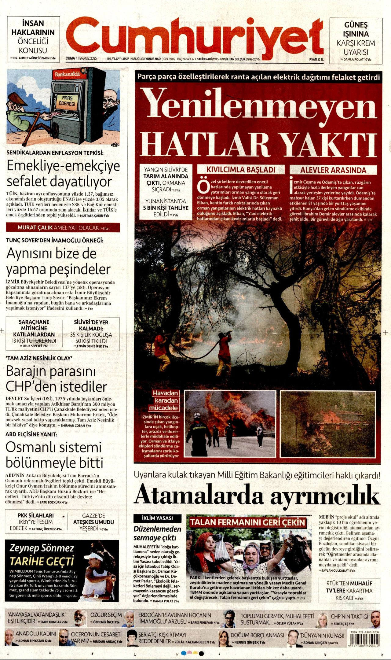 Atılan su buhar oluyor! Alevler durdurulamıyor... Yangın fırtınası manşetlerde! - Sayfa 4