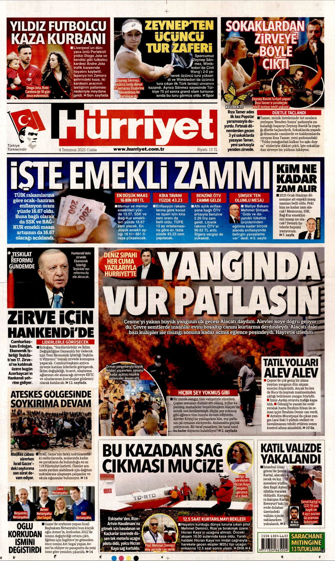 Atılan su buhar oluyor! Alevler durdurulamıyor... Yangın fırtınası manşetlerde! - Sayfa 2