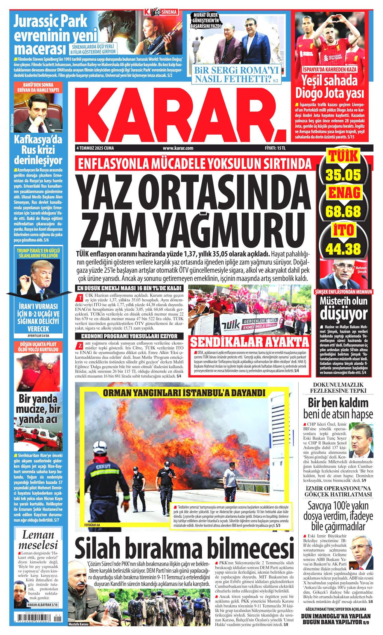 Atılan su buhar oluyor! Alevler durdurulamıyor... Yangın fırtınası manşetlerde! - Sayfa 11