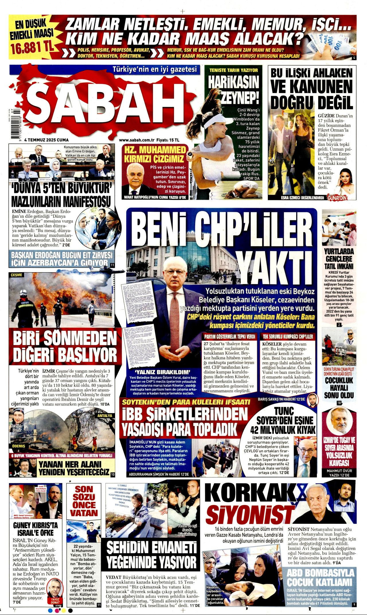 Atılan su buhar oluyor! Alevler durdurulamıyor... Yangın fırtınası manşetlerde! - Sayfa 7