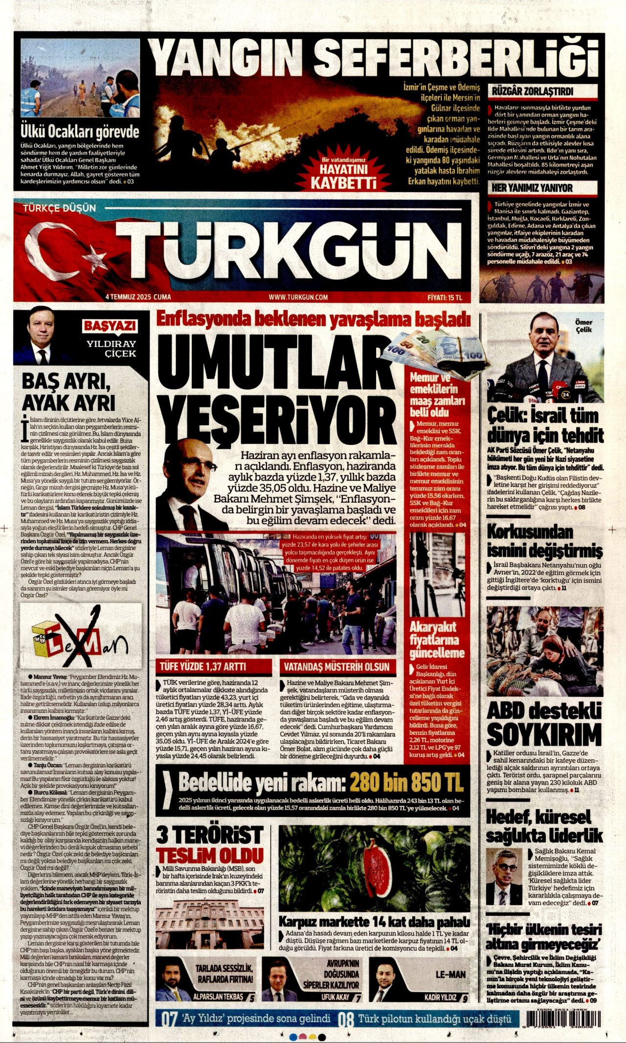 Atılan su buhar oluyor! Alevler durdurulamıyor... Yangın fırtınası manşetlerde! - Sayfa 3