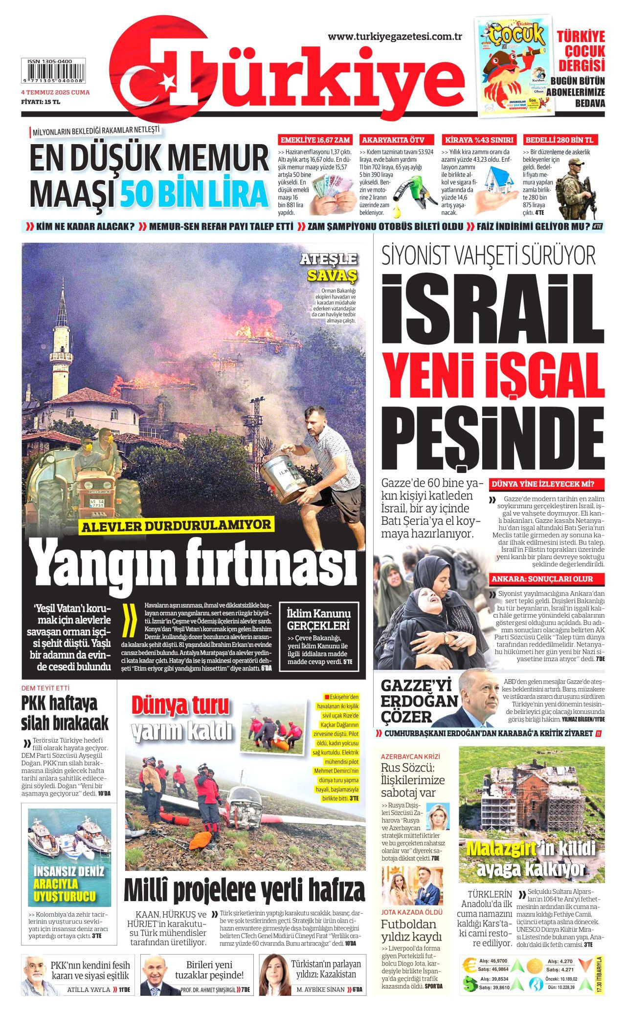 Atılan su buhar oluyor! Alevler durdurulamıyor... Yangın fırtınası manşetlerde! - Sayfa 1