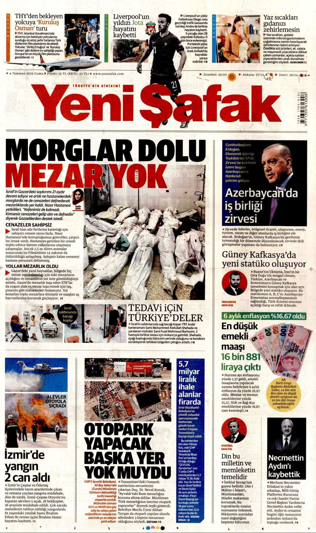 Atılan su buhar oluyor! Alevler durdurulamıyor... Yangın fırtınası manşetlerde! - Sayfa 12