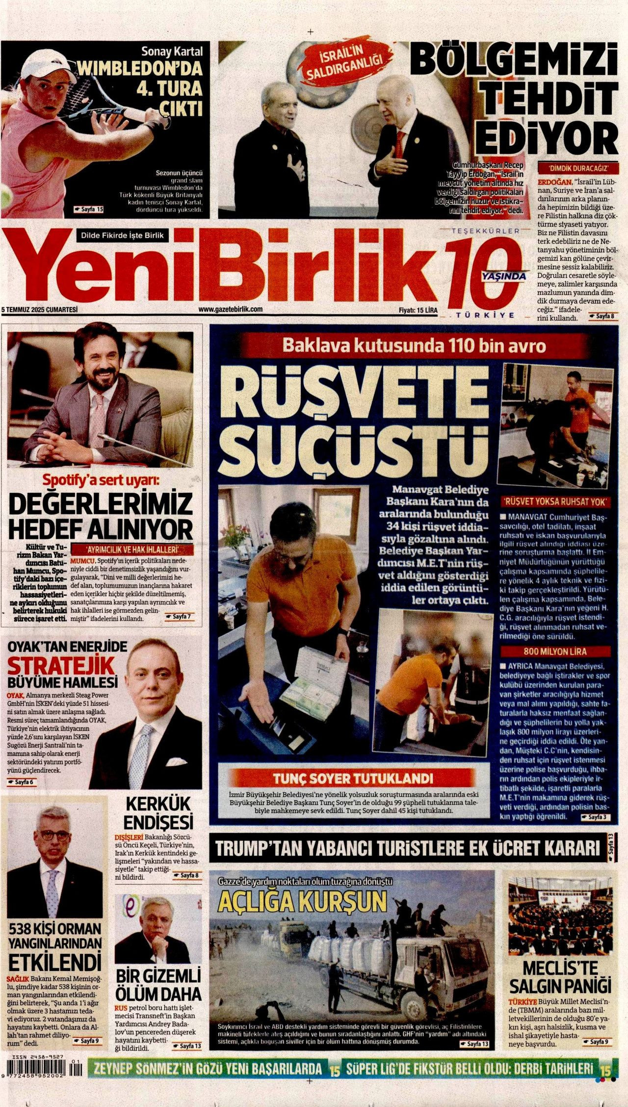 Cehalet değil ihanet... Ciğerlerimizi bile bile yaktılar! 5 Temmuz Cumartesi gazete manşetleri - Sayfa 23