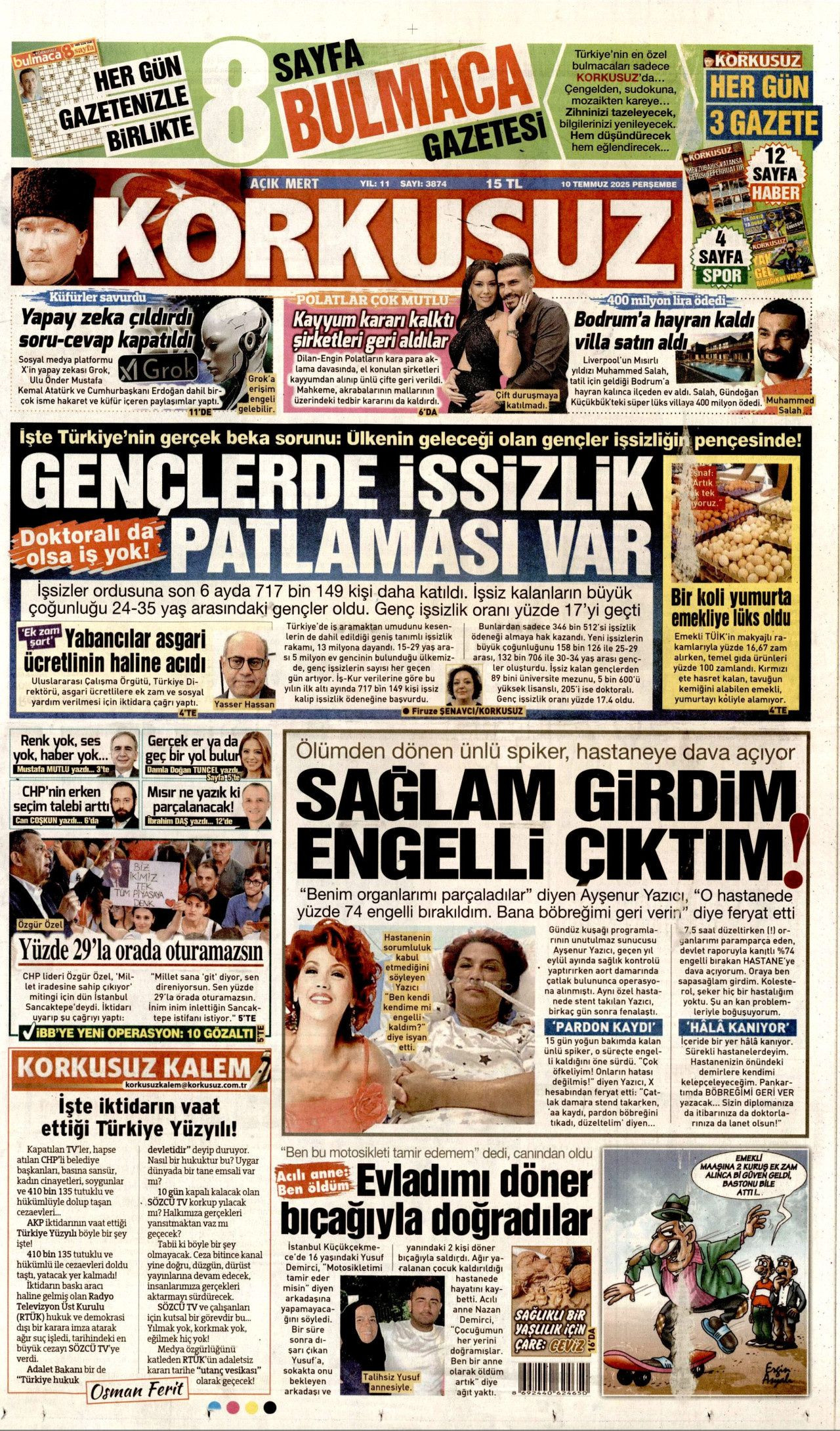 Öcalan'ın 7 dakikalık video mesajı manşetlerde! Hangi gazete nasıl gördü? Önemli mesajlar gizli... - Sayfa 22